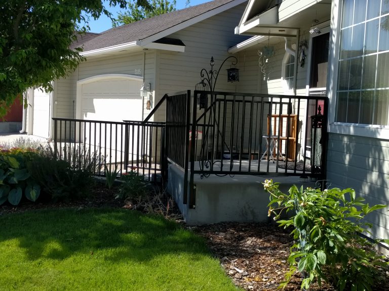 Rock solid, powder coated porch rails