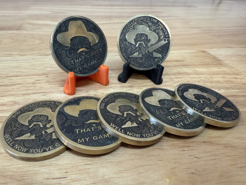 Tombstone Challenge Coin- Wyatt and Doc - Image 2