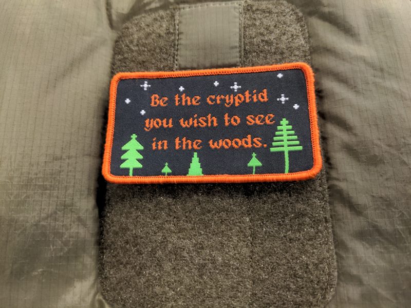 Be the Cryptid You Wish to See in the Woods - woven morale patch - Image 3